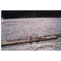 98jesSunningOnDock.jpg 77.3K